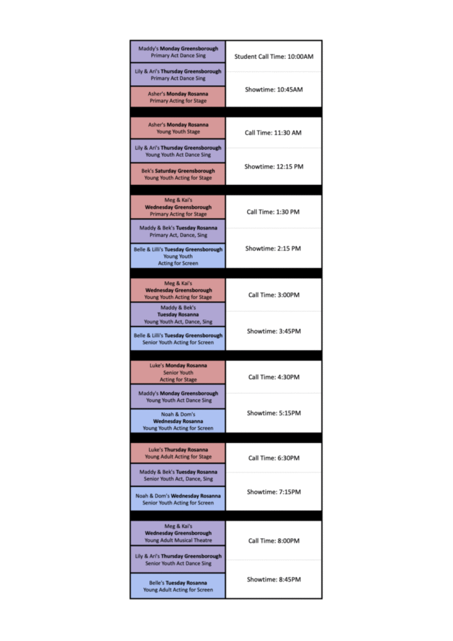 SHOWCASE PLANNING 2026 - Google Sheets