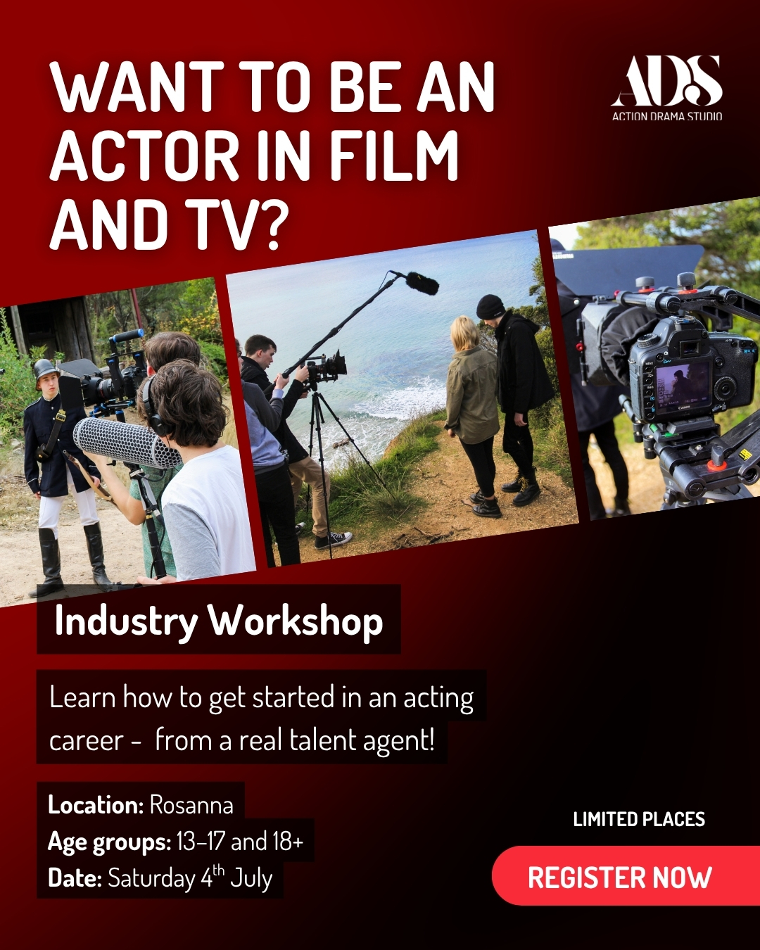 Want to be an actor in film and tv?